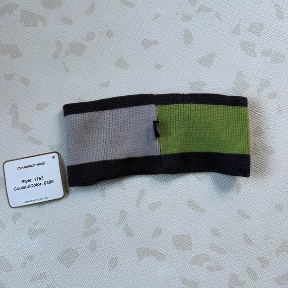 Y2K Green Flames Skater Winter Headband with Mini Cap - Picture 5 of 8